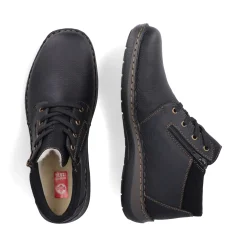 Online Rieker Meskie Sznurowane Buty W Kolorze Asfaltowo-Czarnym