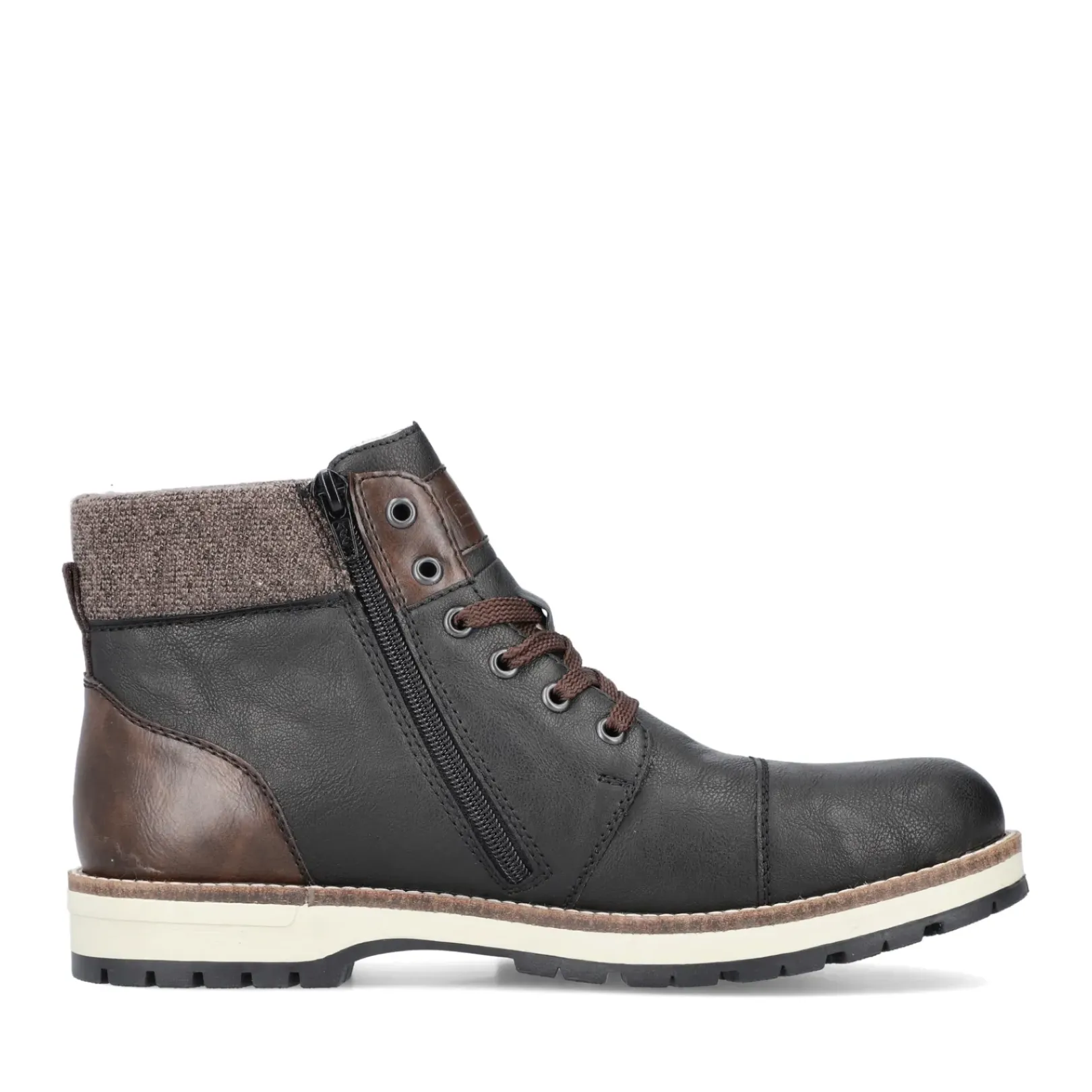 Sale Rieker Meskie Sznurowane Buty , Nocna, Czarna