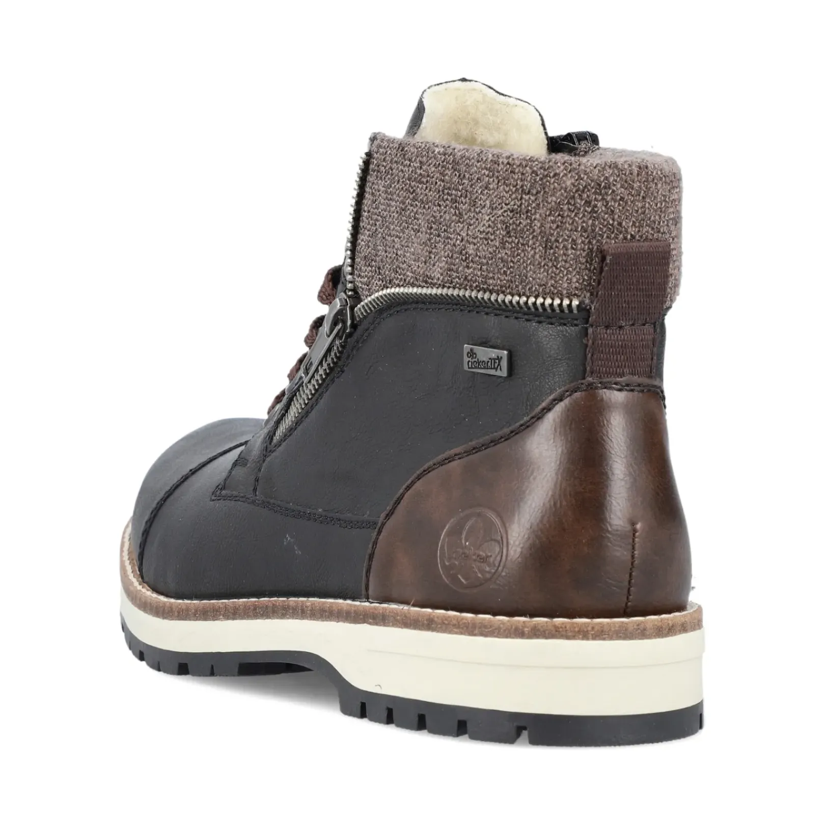 Sale Rieker Meskie Sznurowane Buty , Nocna, Czarna
