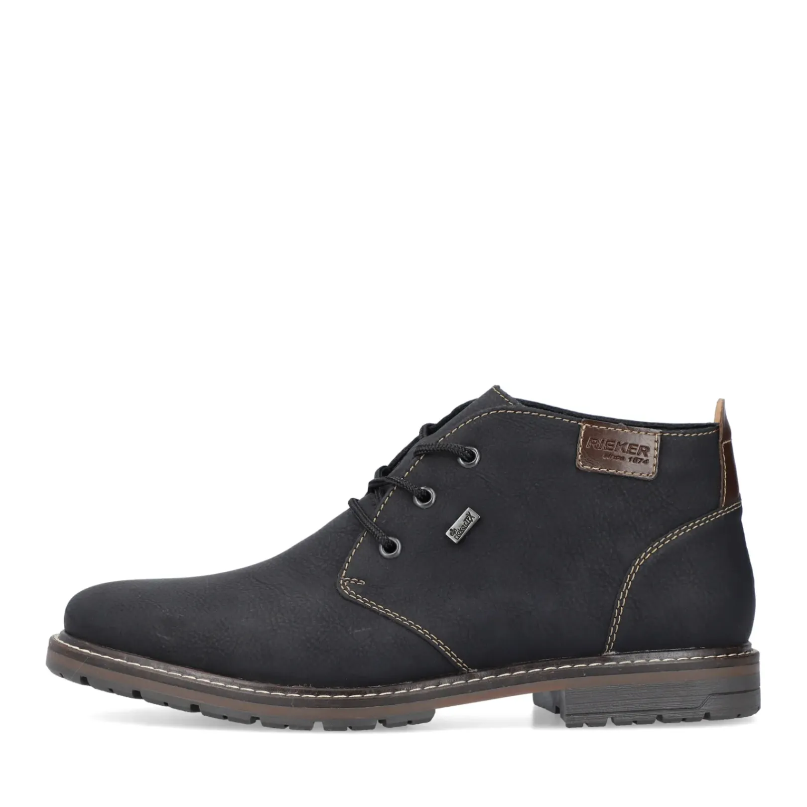 Best Rieker Meskie Sznurowane Buty W Kolorze Asfaltowo-Czarnym
