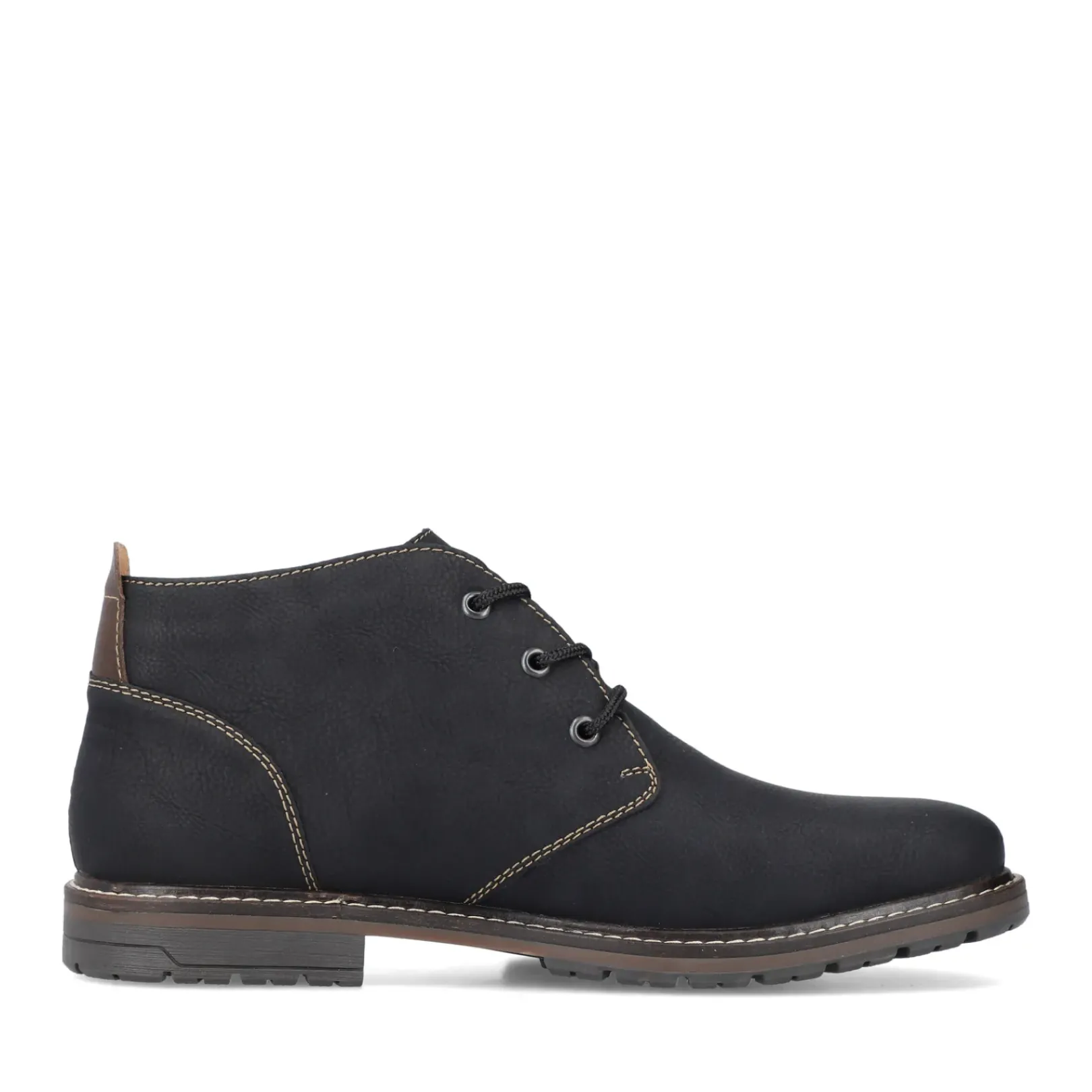 Best Rieker Meskie Sznurowane Buty W Kolorze Asfaltowo-Czarnym