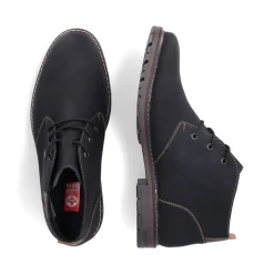 Best Rieker Meskie Sznurowane Buty W Kolorze Asfaltowo-Czarnym
