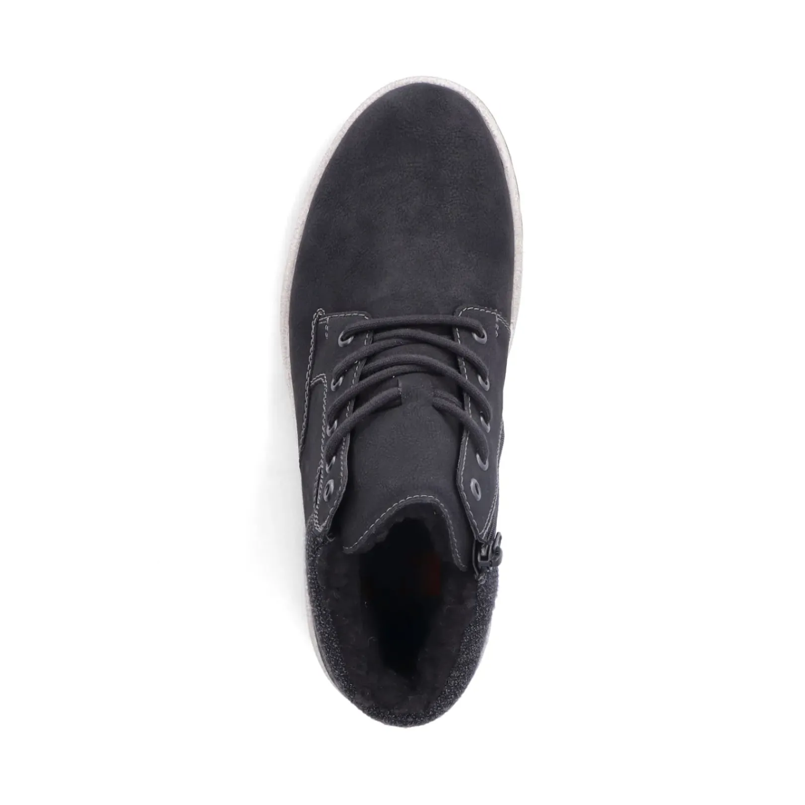 Best Rieker Meskie Sznurowane Buty W Kolorze Asfaltowo-Czarnym