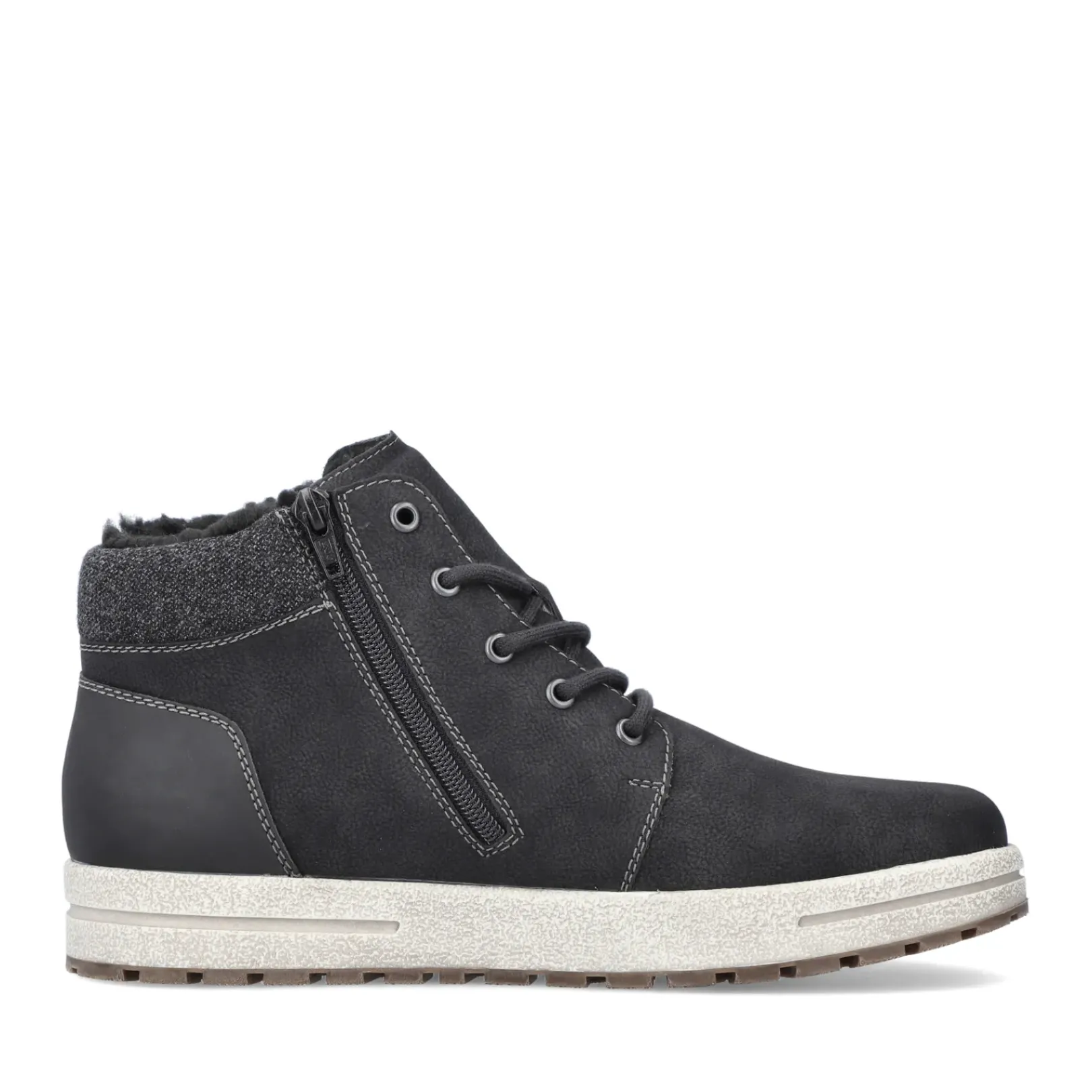 Best Rieker Meskie Sznurowane Buty W Kolorze Asfaltowo-Czarnym