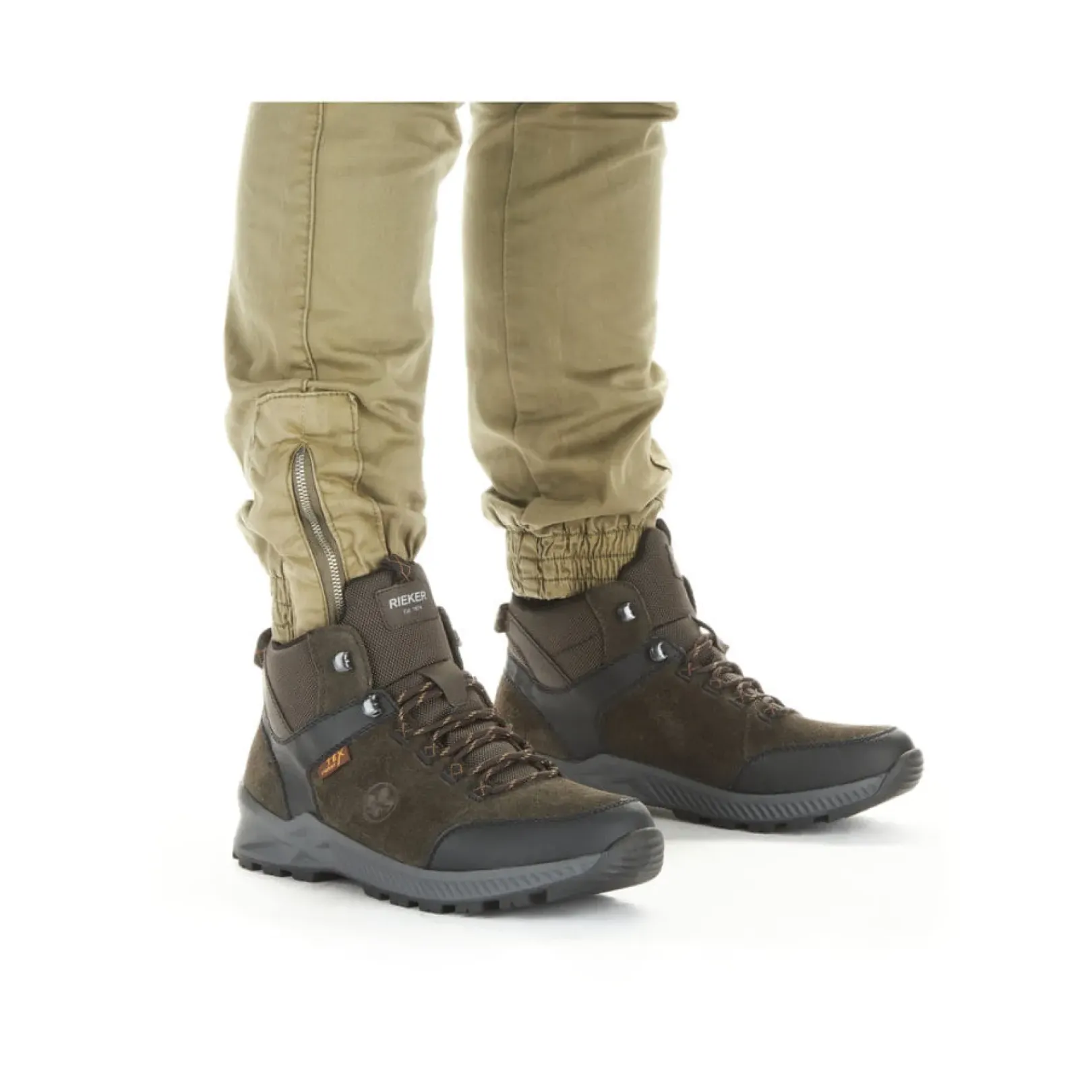New Rieker Meskie Sznurowane Buty W Kolorze Kawowo-Brazowym