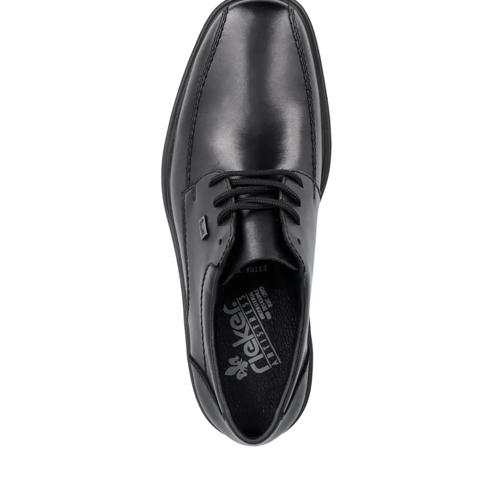 Sale Rieker Meskie Sznurowane Buty W Kolorze Ciemnej Czerni