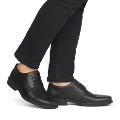 Sale Rieker Meskie Sznurowane Buty W Kolorze Ciemnej Czerni