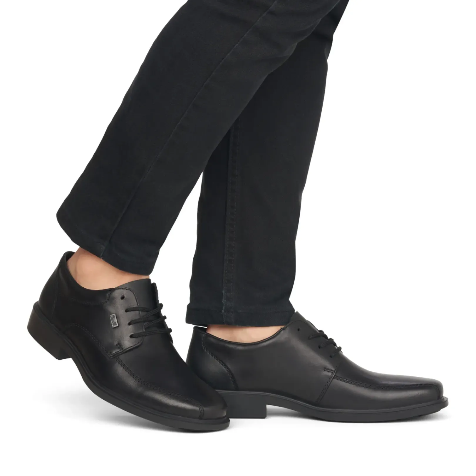 Sale Rieker Meskie Sznurowane Buty W Kolorze Ciemnej Czerni