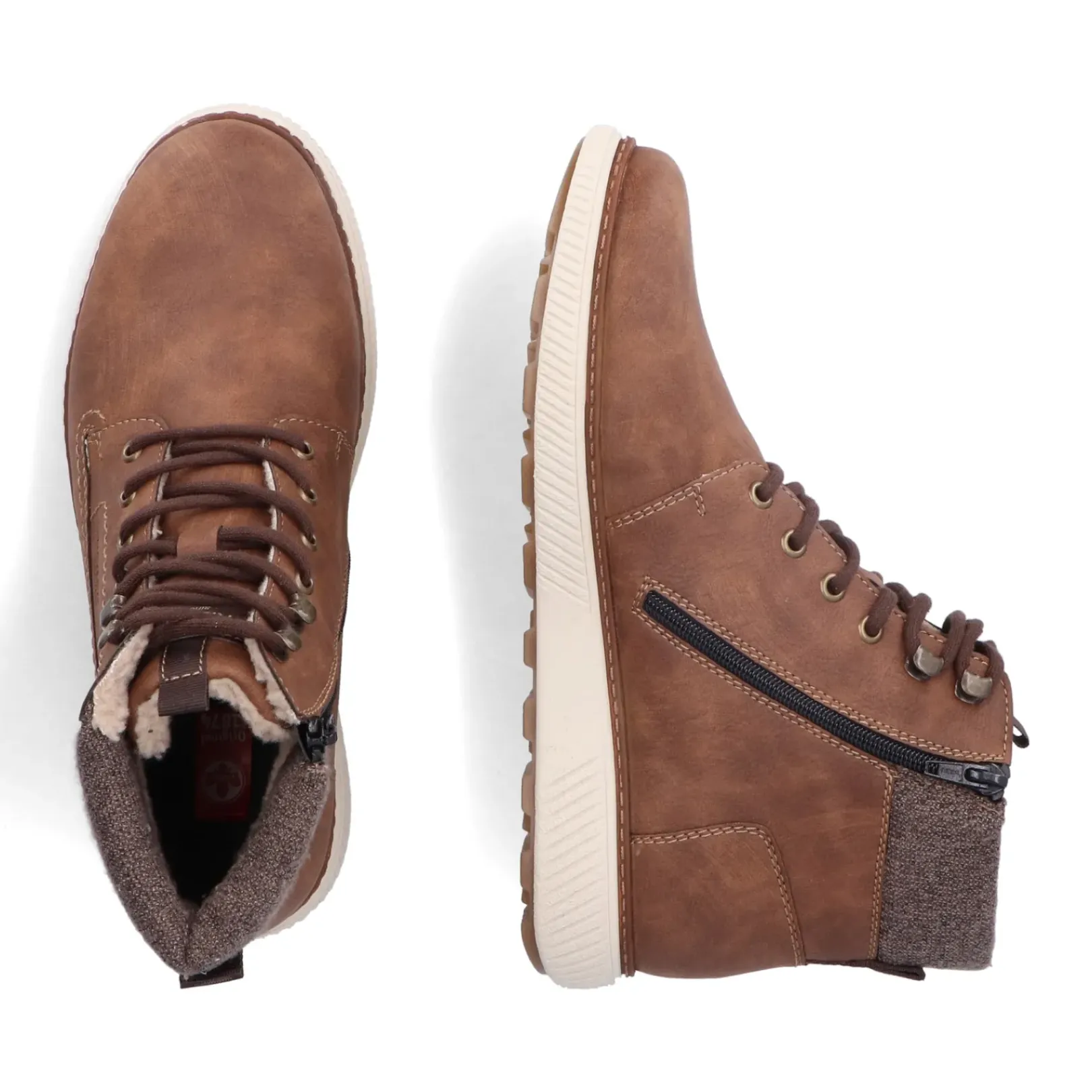 Clearance Rieker Meskie Sznurowane Buty W Kolorze Kawowo-Brazowym