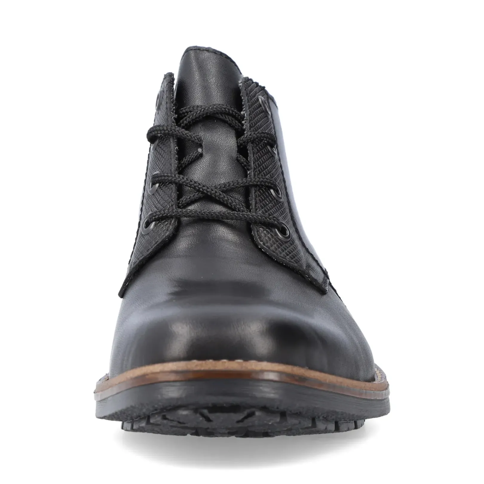 Discount Rieker Meskie Sznurowane Buty W Kolorze Czarnym, Blyszczacym