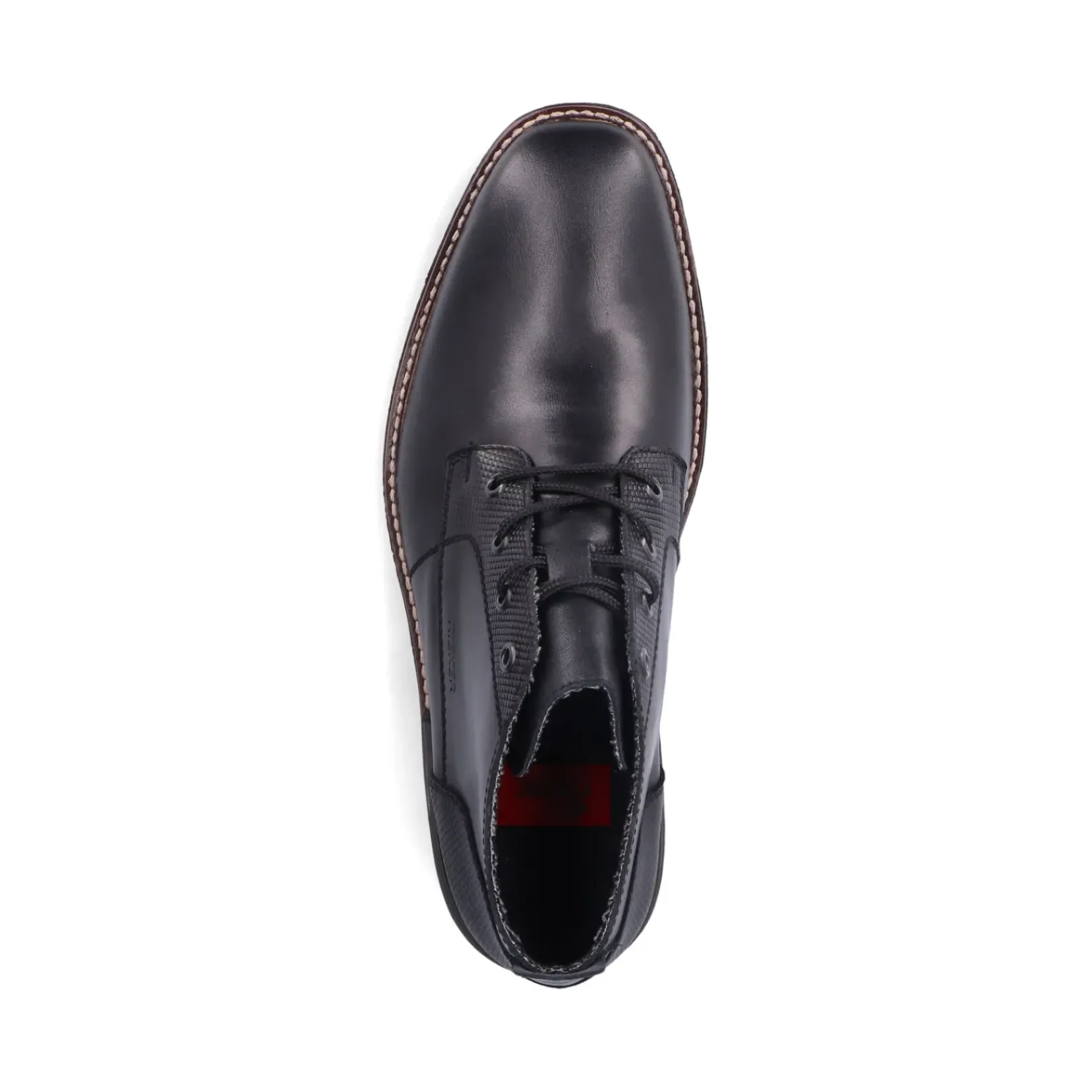 Discount Rieker Meskie Sznurowane Buty W Kolorze Czarnym, Blyszczacym
