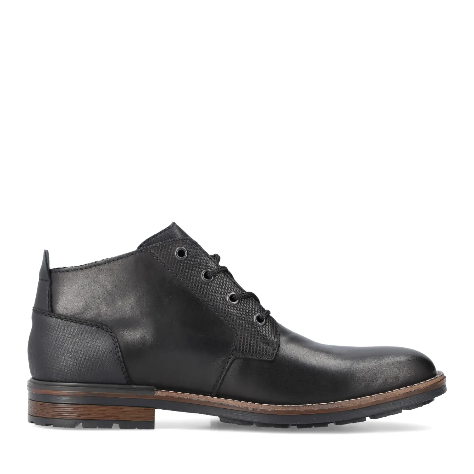 Discount Rieker Meskie Sznurowane Buty W Kolorze Czarnym, Blyszczacym