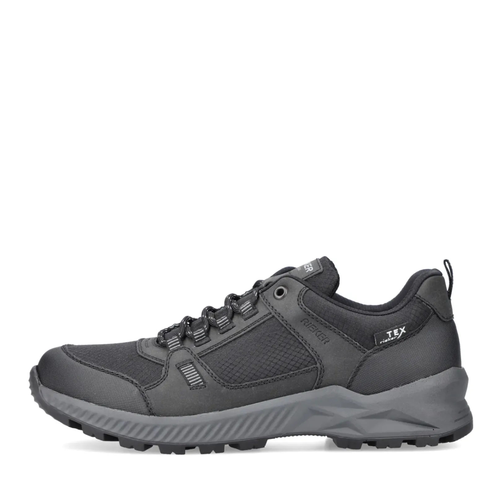 New Rieker Meskie Sznurowane Buty W Kolorze Kruczoczarnym
