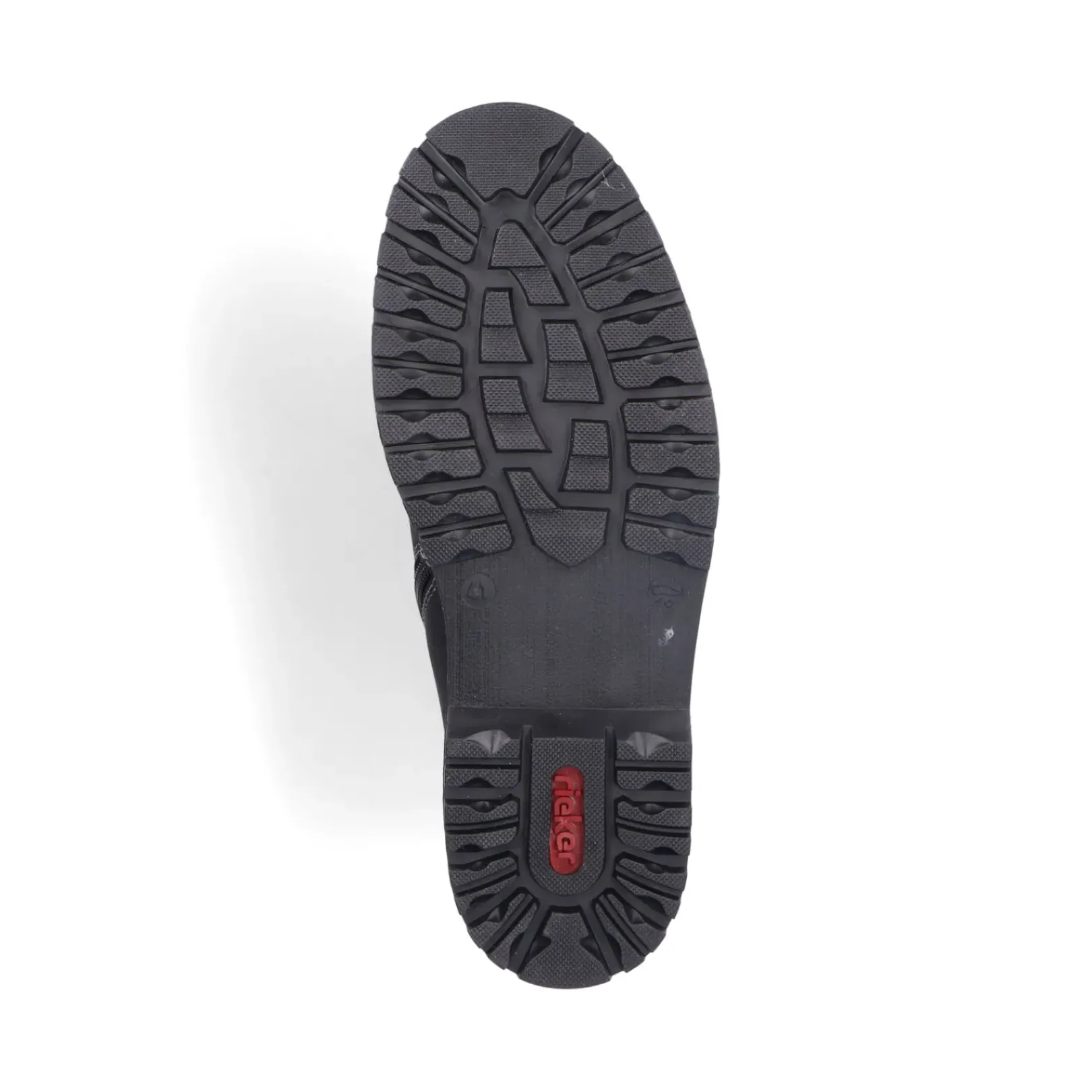 Outlet Rieker Meskie Sznurowane Buty , Asfaltowe, Czarne
