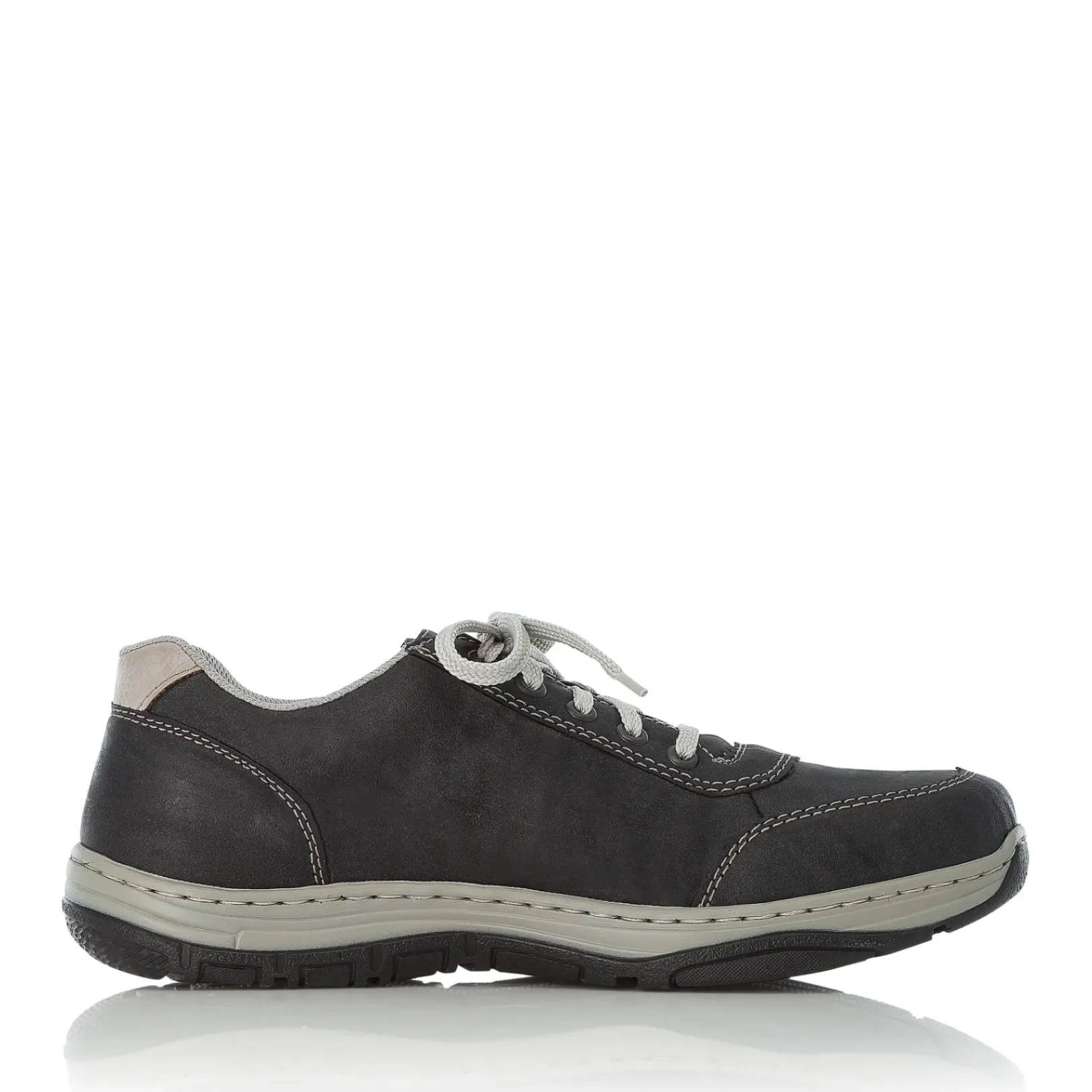 Best Rieker Meskie Sznurowane Buty Stalowo-Szaro-Biale