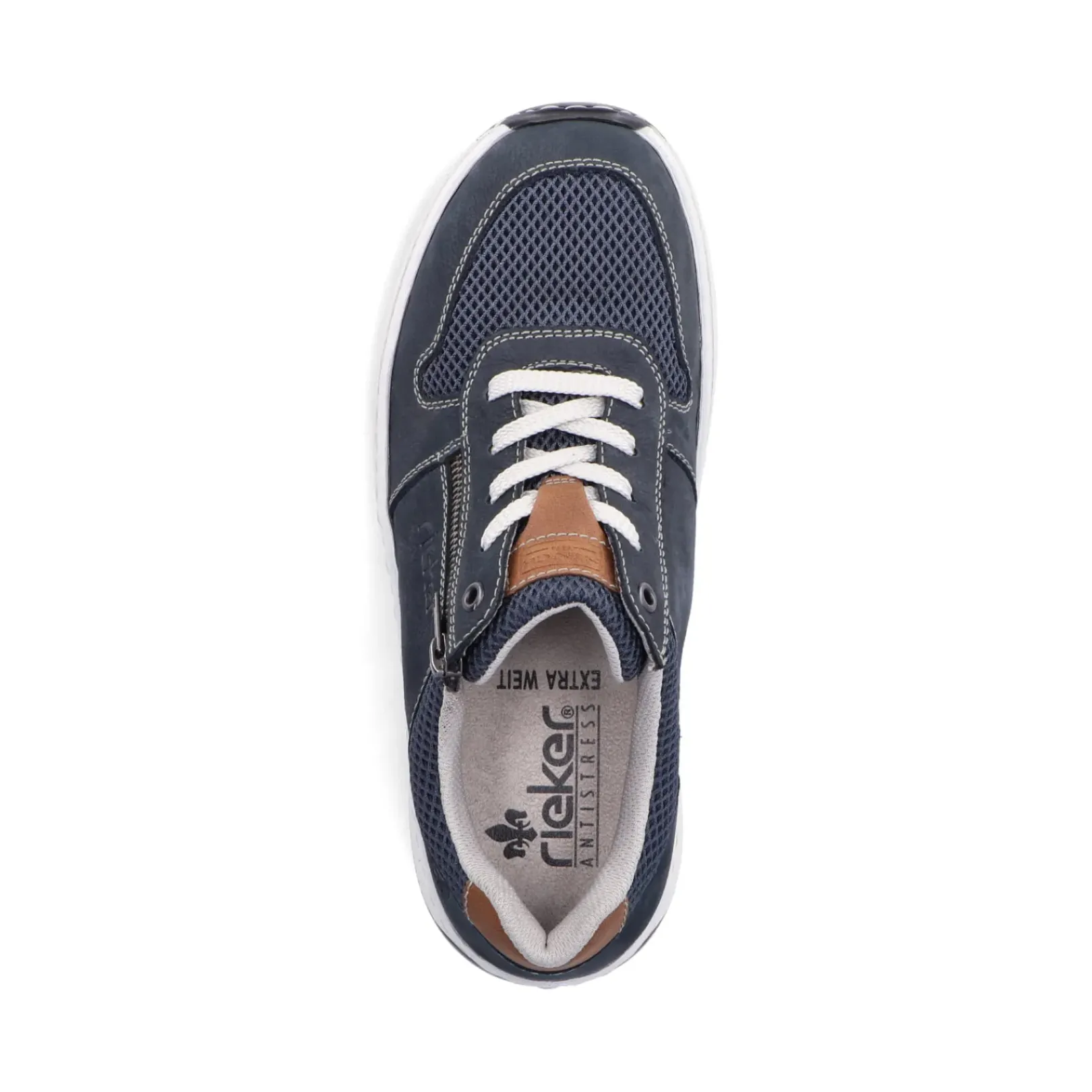 Clearance Rieker Meskie Sznurowane Buty W Kolorze Oceanicznego Blekitu