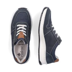 Clearance Rieker Meskie Sznurowane Buty W Kolorze Oceanicznego Blekitu