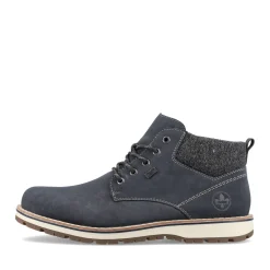 Discount Rieker Meskie Sznurowane Buty W Kolorze Blekitu Pacyfiku