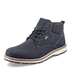 Discount Rieker Meskie Sznurowane Buty W Kolorze Blekitu Pacyfiku