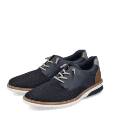Best Rieker Meskie Sznurowane Buty W Kolorze Lupkowoniebieskim