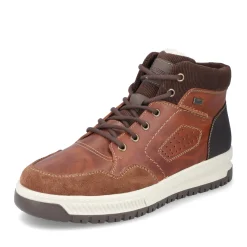 Hot Rieker Meskie Sznurowane Buty W Kolorze Lisiego Brazu