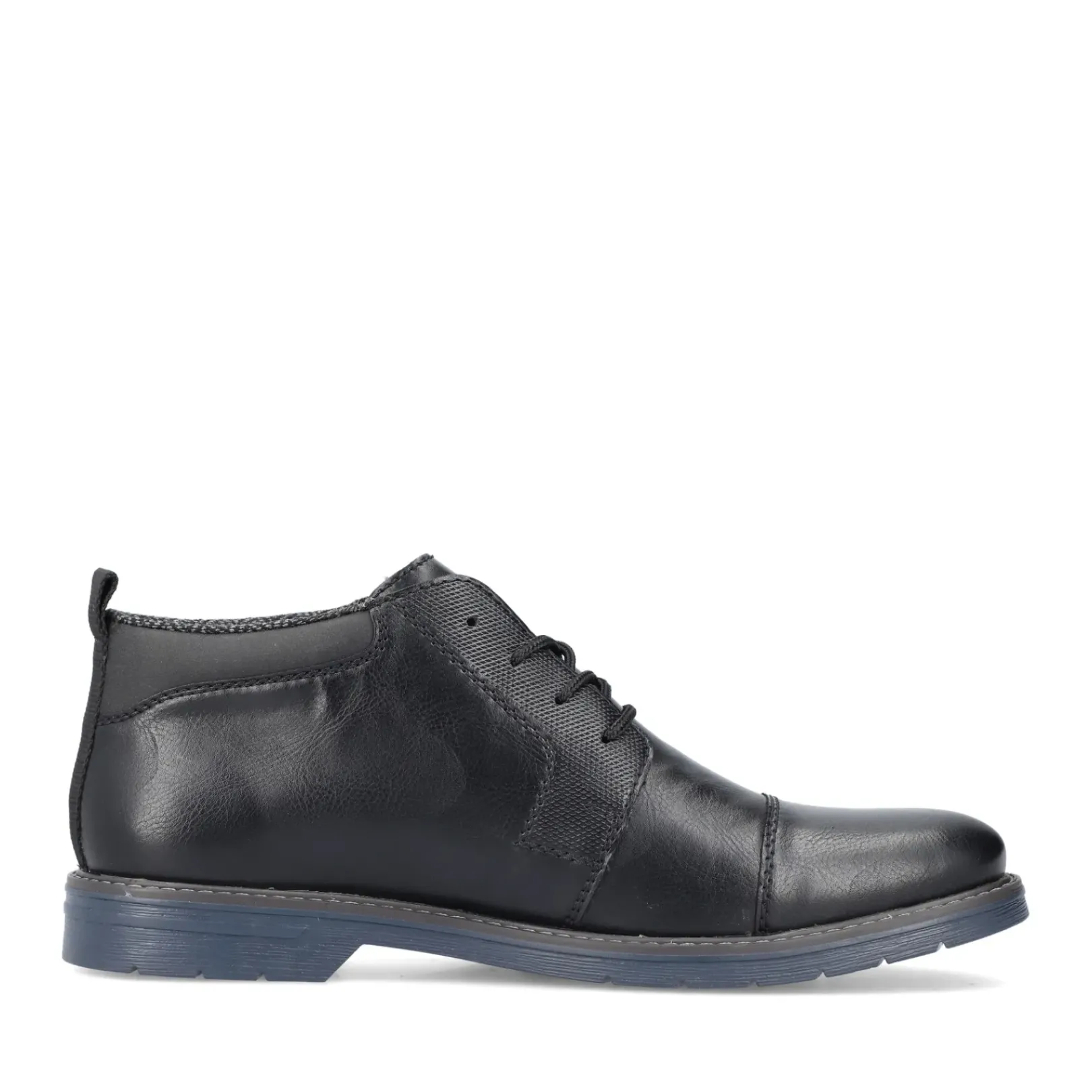 Fashion Rieker Meskie Sznurowane Buty W Kolorze Czarnym, Blyszczacym