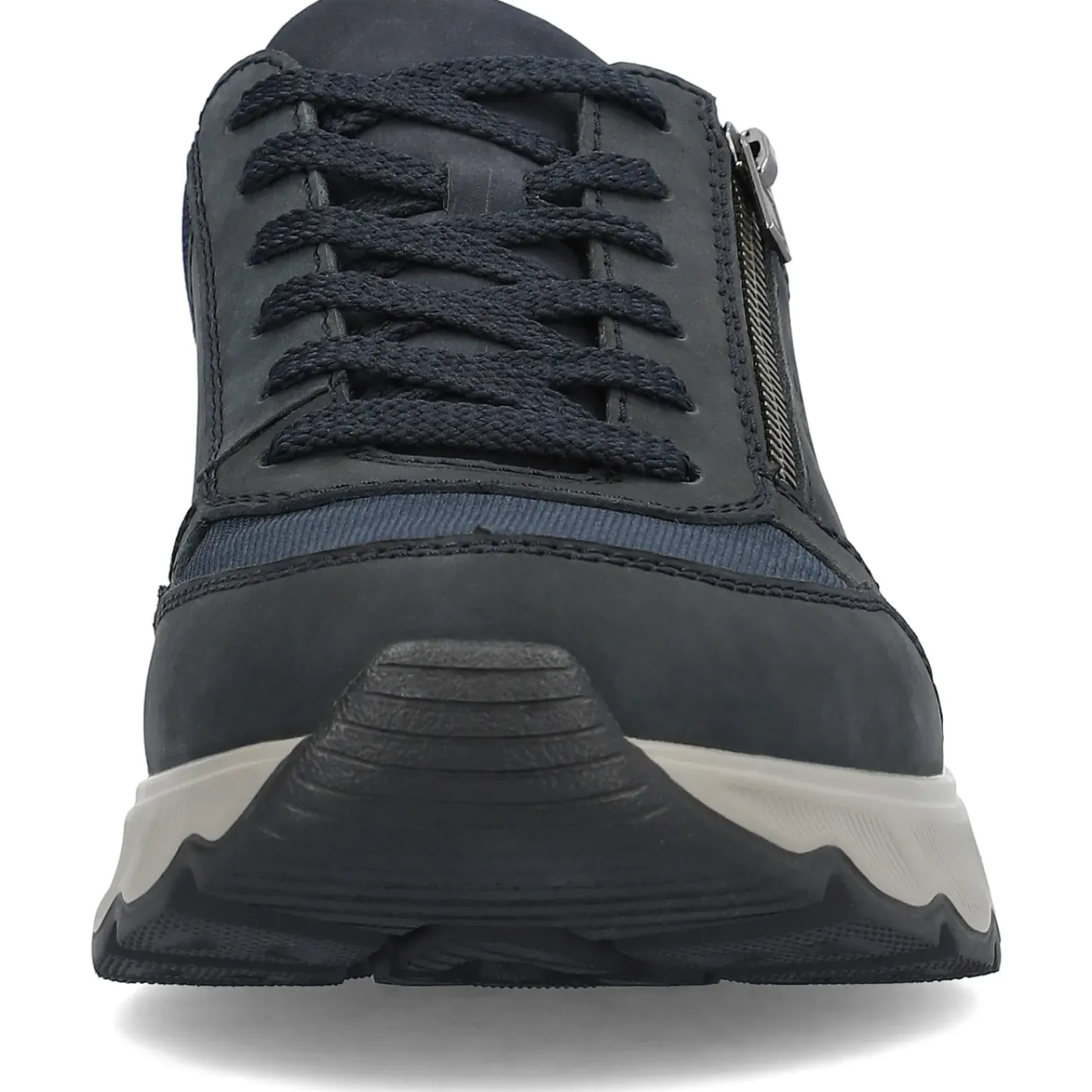 Discount Rieker Meskie Sznurowane Buty W Kolorze Stalowoniebieskim