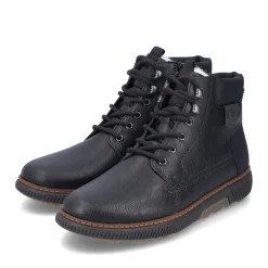 New Rieker Meskie Sznurowane Buty , Nocna, Czarna