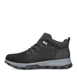 Online Rieker Meskie Sznurowane Buty , Asfaltowe, Czarne