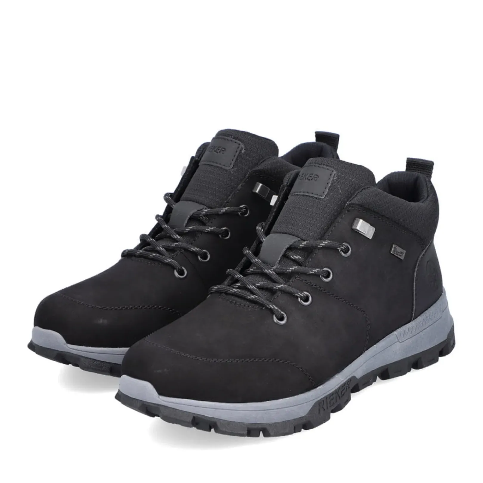 Online Rieker Meskie Sznurowane Buty , Asfaltowe, Czarne