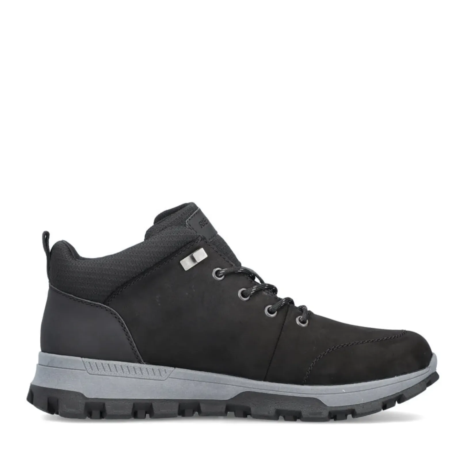 Online Rieker Meskie Sznurowane Buty , Asfaltowe, Czarne