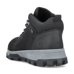 Online Rieker Meskie Sznurowane Buty , Asfaltowe, Czarne