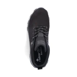 Online Rieker Meskie Sznurowane Buty , Asfaltowe, Czarne