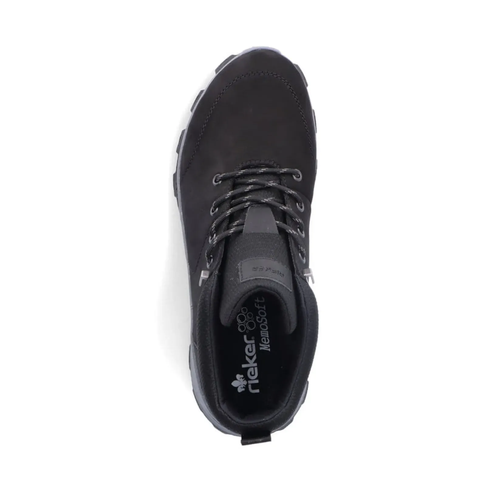 Online Rieker Meskie Sznurowane Buty , Asfaltowe, Czarne