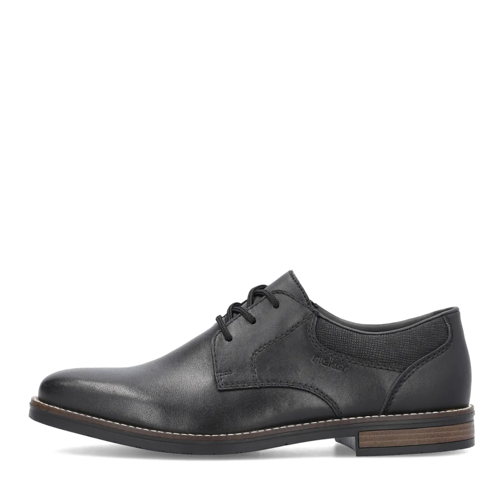 Discount Rieker Meskie Sznurowane Buty W Kolorze Nocnej Czerni