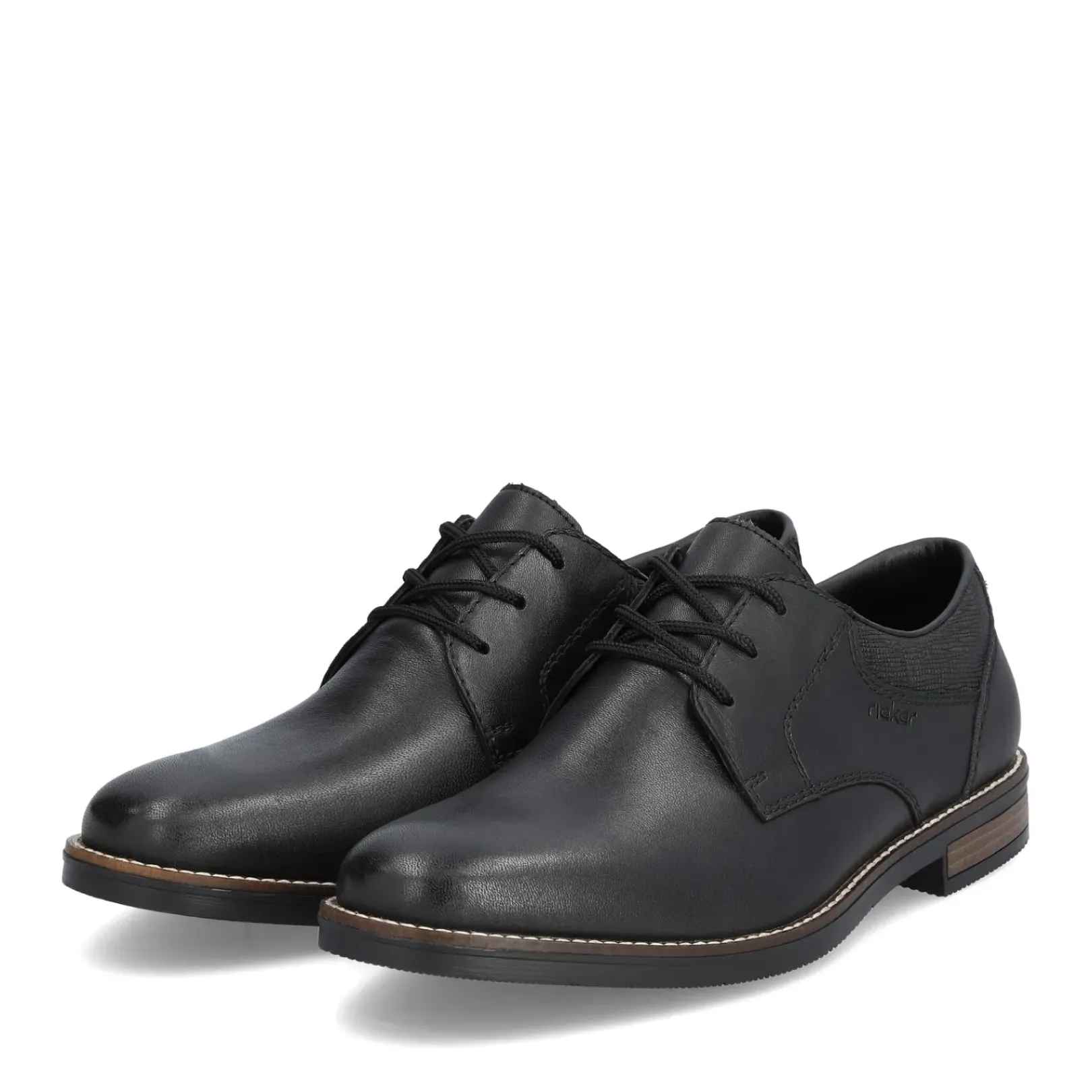 Discount Rieker Meskie Sznurowane Buty W Kolorze Nocnej Czerni