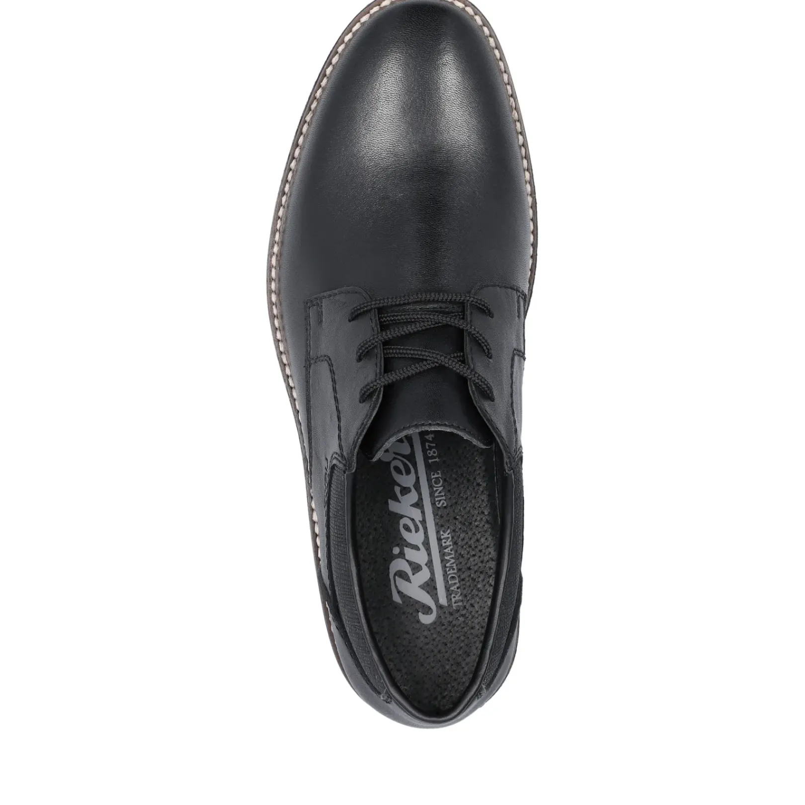 Discount Rieker Meskie Sznurowane Buty W Kolorze Nocnej Czerni
