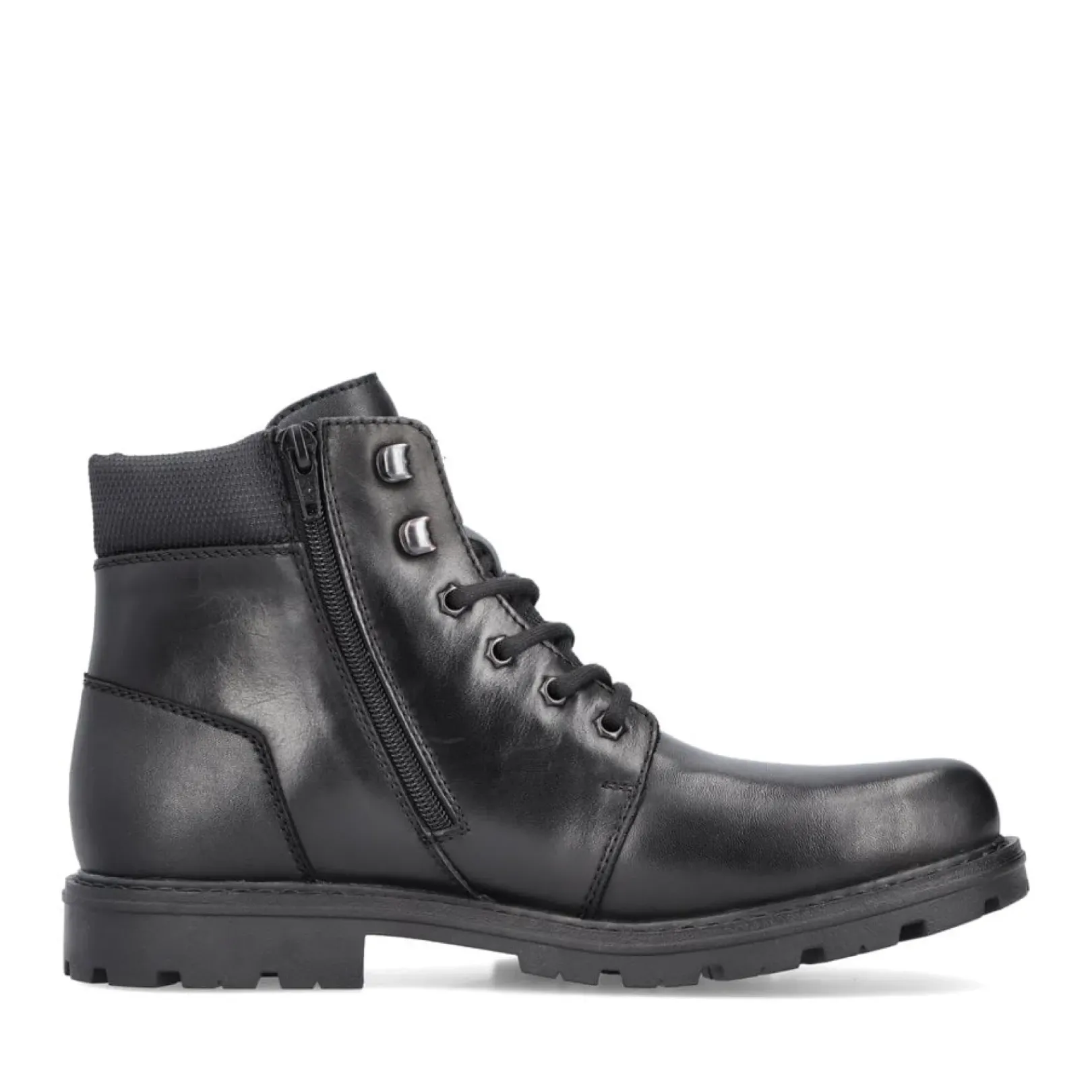 Clearance Rieker Meskie Sznurowane Buty W Kolorze Czarnym, Blyszczacym