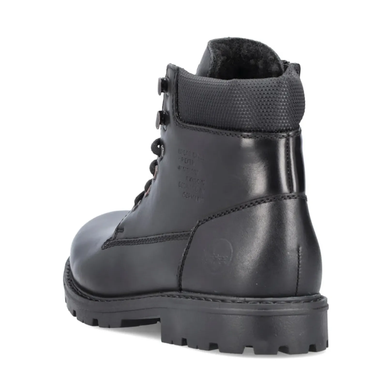 Clearance Rieker Meskie Sznurowane Buty W Kolorze Czarnym, Blyszczacym