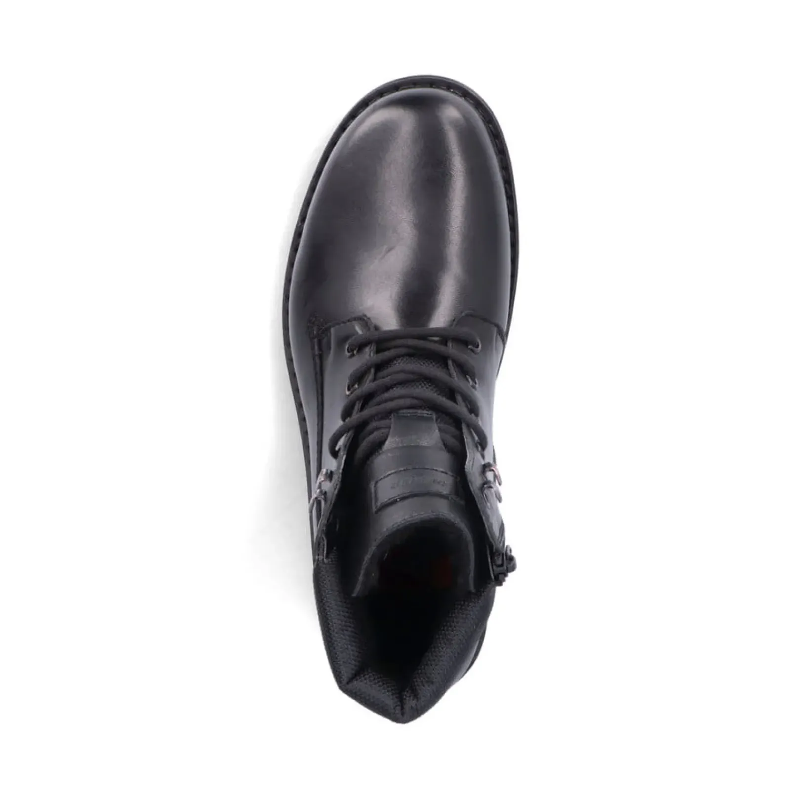Clearance Rieker Meskie Sznurowane Buty W Kolorze Czarnym, Blyszczacym