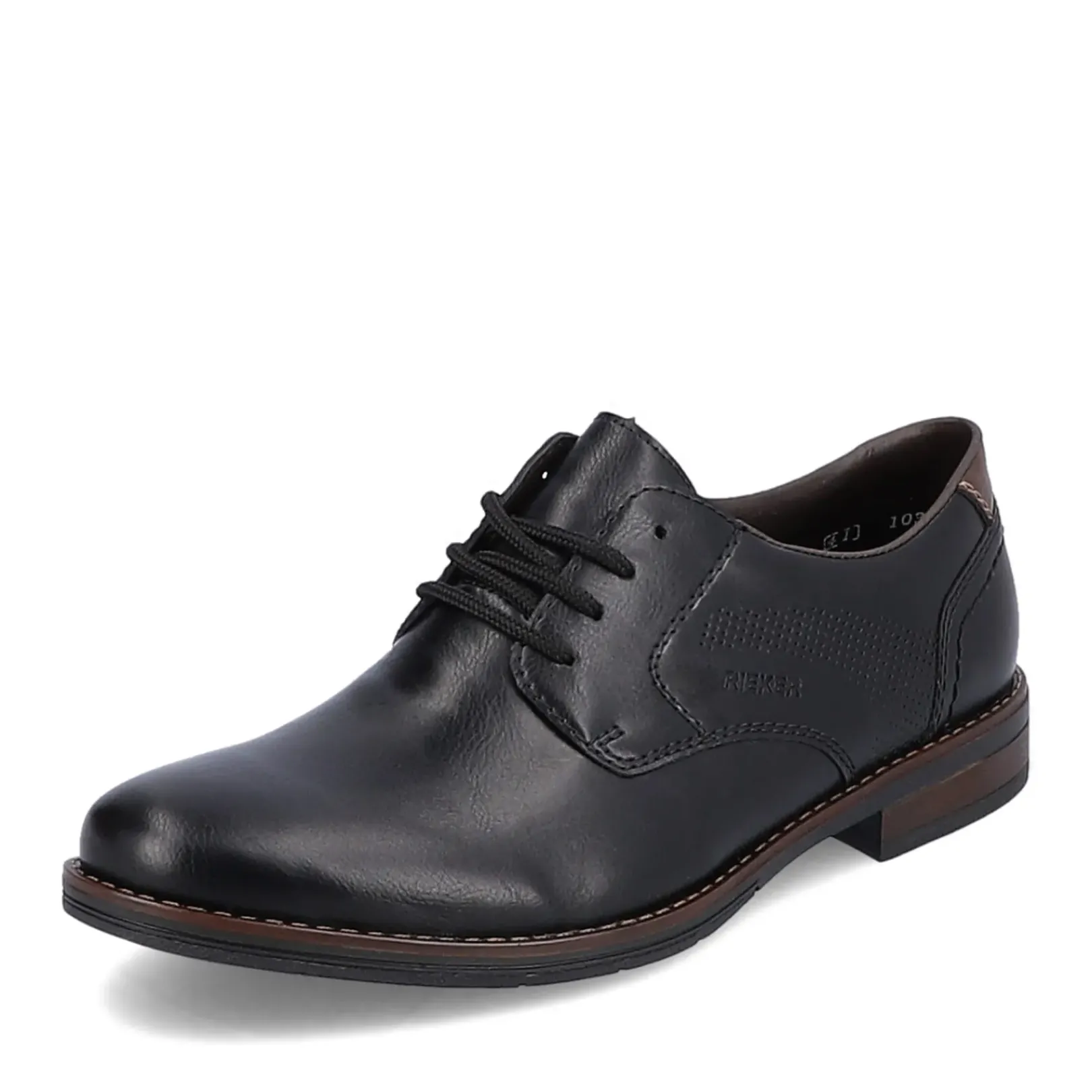 Discount Rieker Meskie Sznurowane Buty W Kolorze Ciemnej Czerni