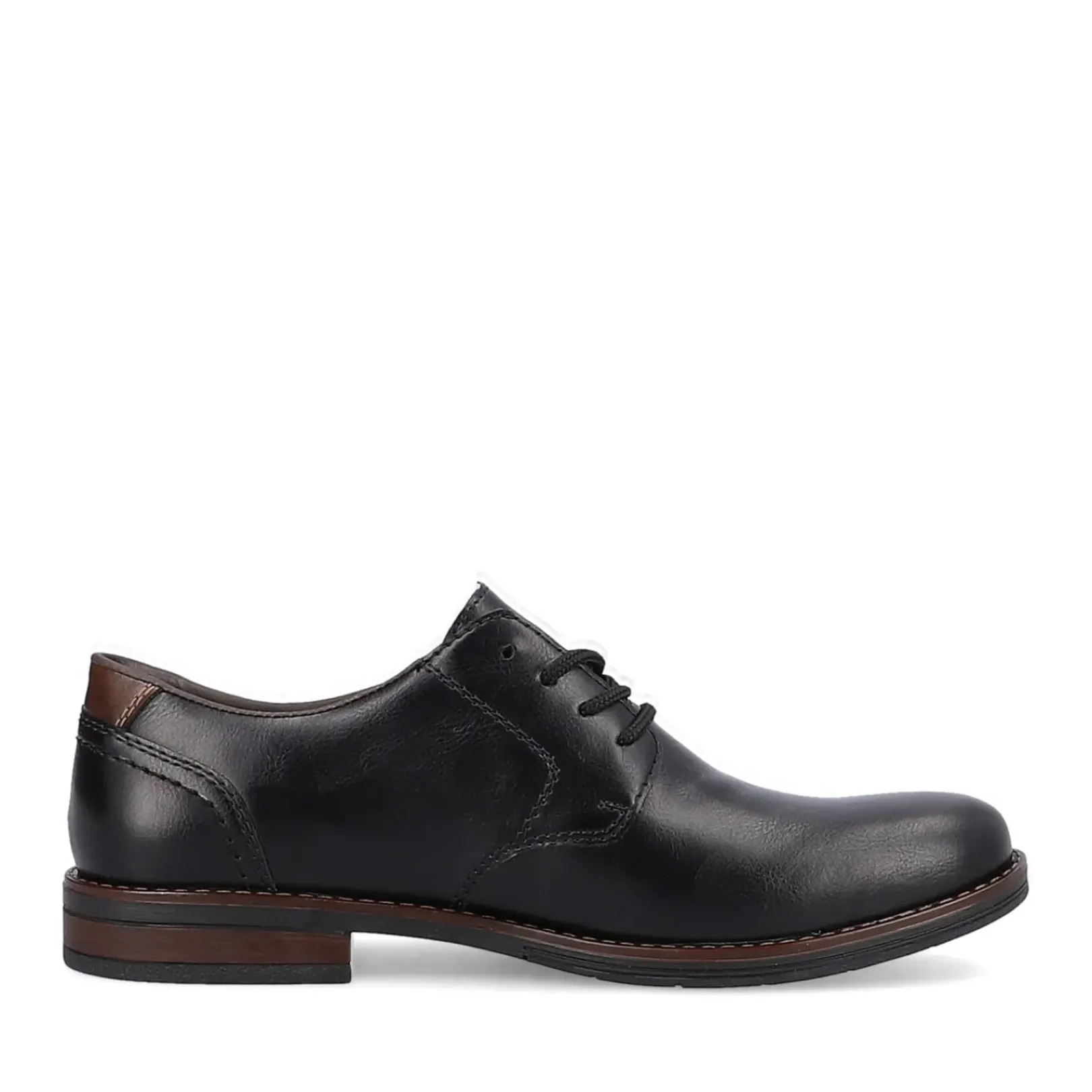 Discount Rieker Meskie Sznurowane Buty W Kolorze Ciemnej Czerni