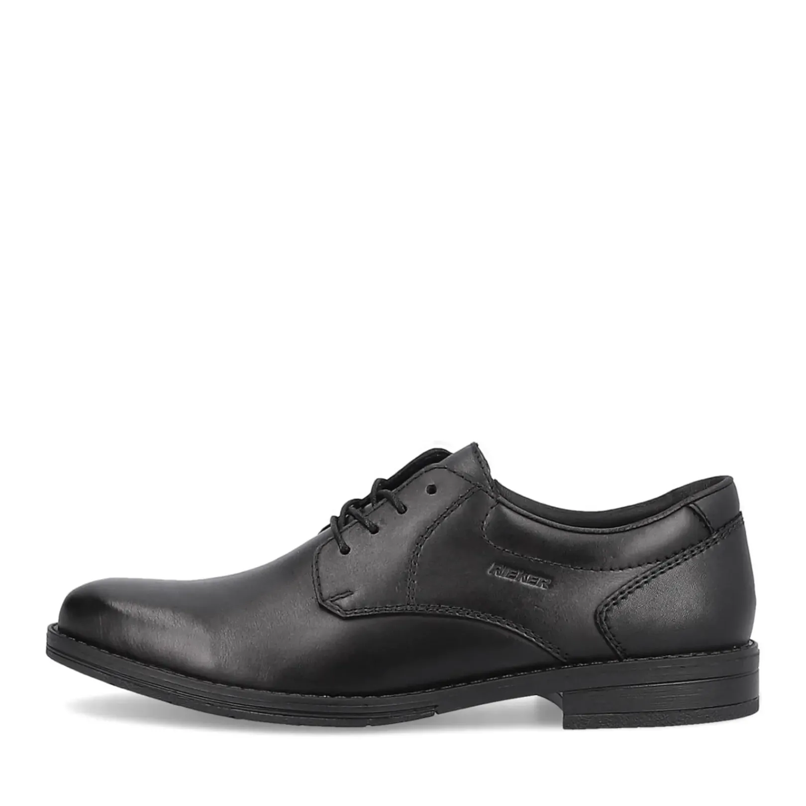 Outlet Rieker Meskie Sznurowane Buty W Kolorze Ciemnej Czerni