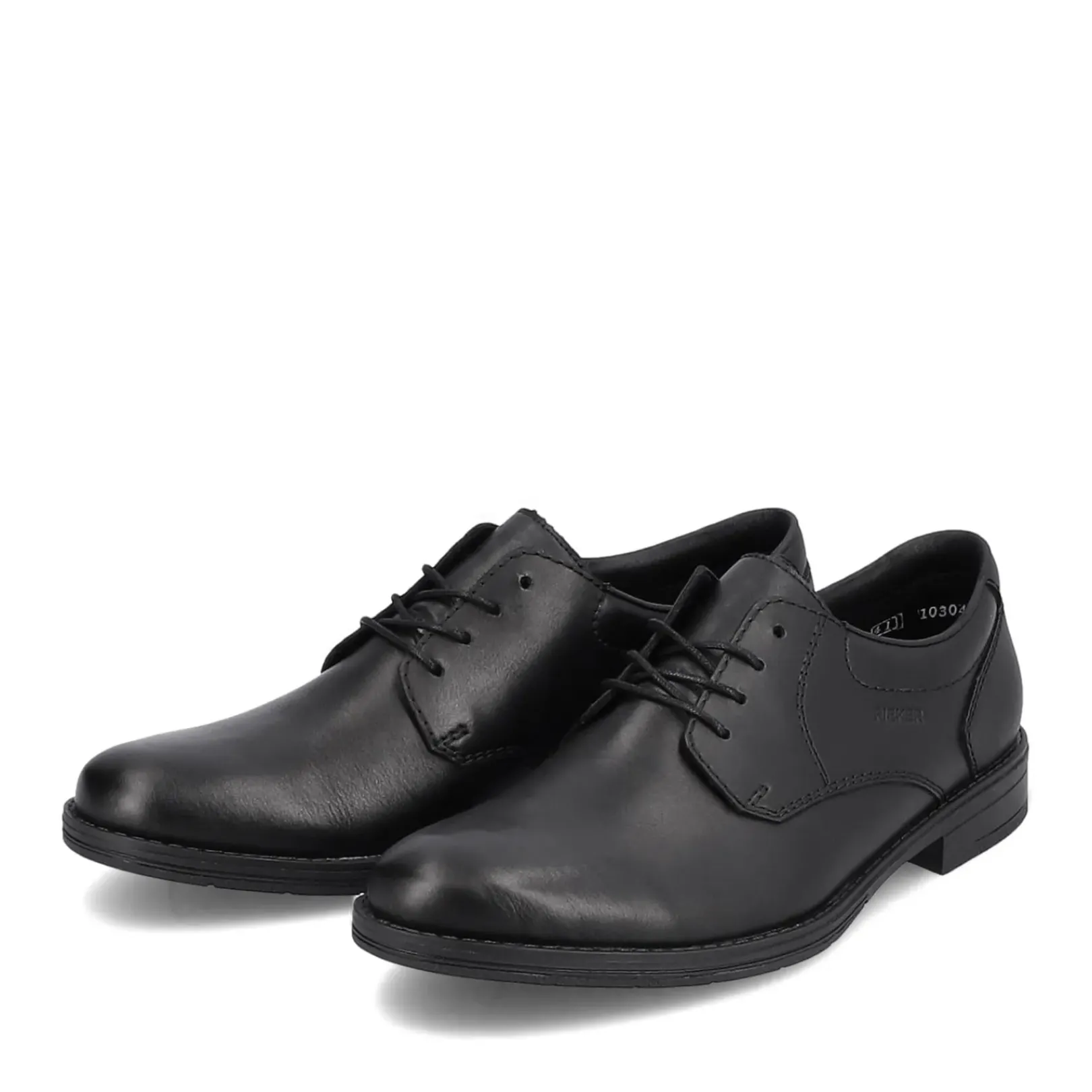 Outlet Rieker Meskie Sznurowane Buty W Kolorze Ciemnej Czerni