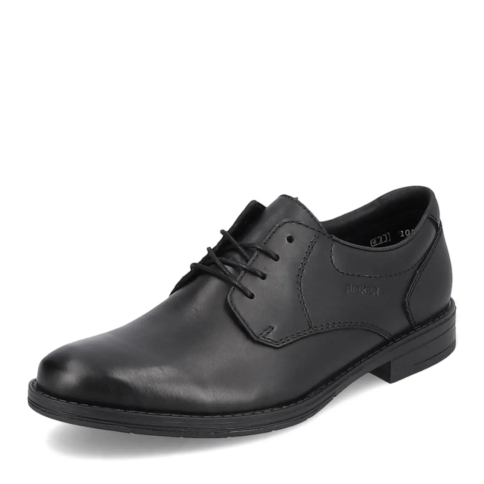 Outlet Rieker Meskie Sznurowane Buty W Kolorze Ciemnej Czerni