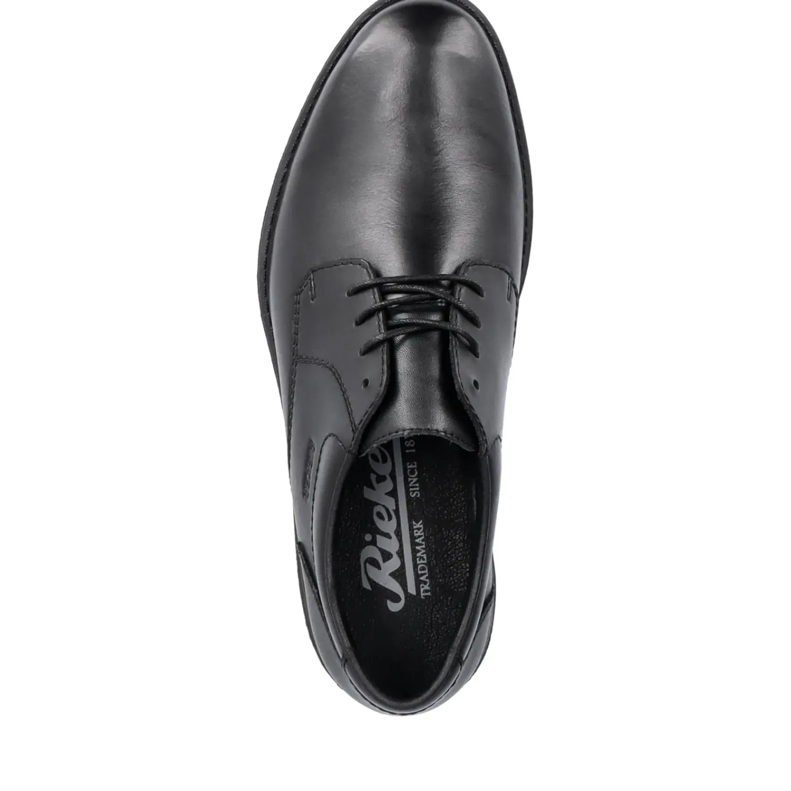Outlet Rieker Meskie Sznurowane Buty W Kolorze Ciemnej Czerni