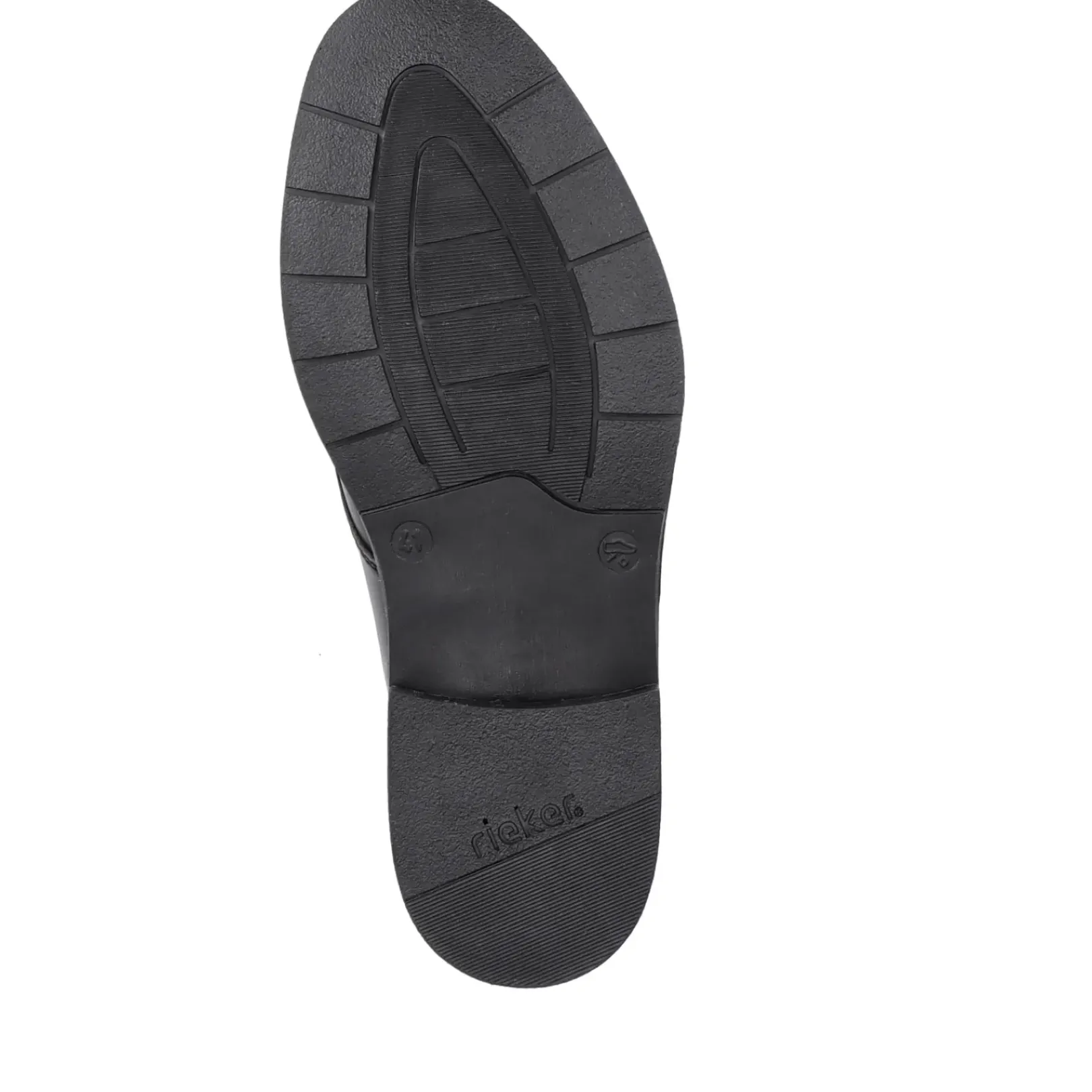 Outlet Rieker Meskie Sznurowane Buty W Kolorze Ciemnej Czerni