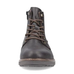Hot Rieker Meskie Sznurowane Buty W Kolorze Kawowo-Brazowym