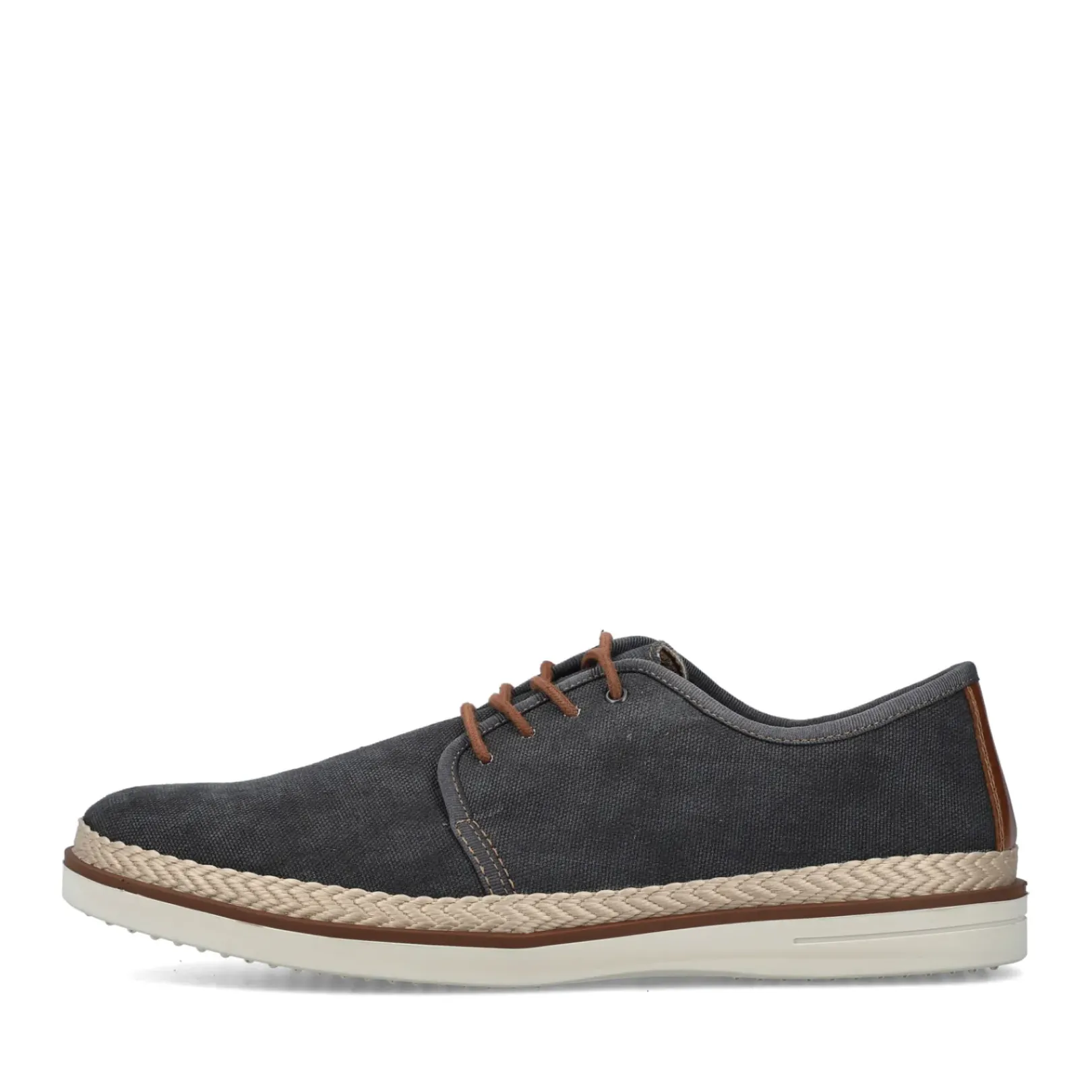 New Rieker Meskie Sznurowane Buty W Kolorze Ciemnoszarym