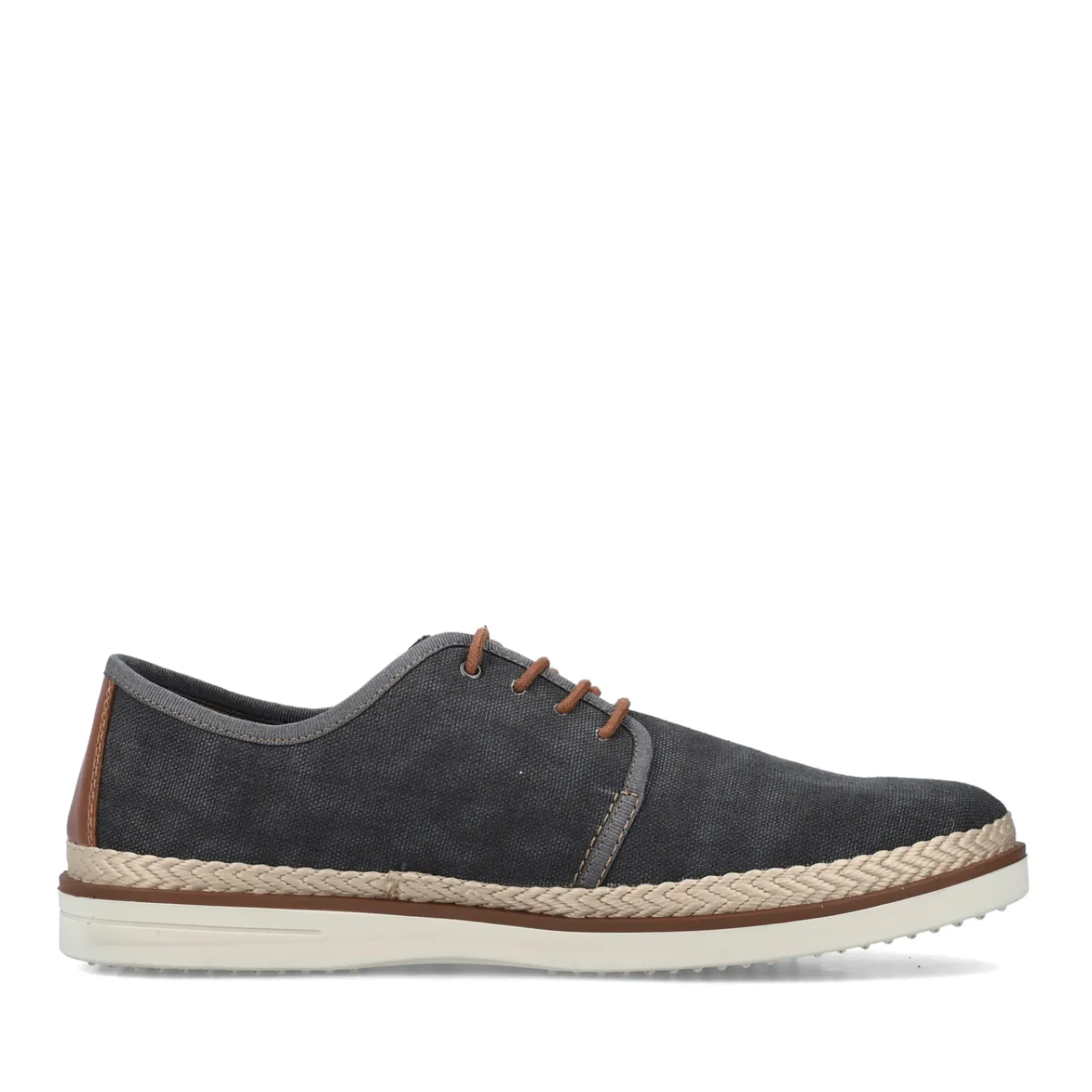 New Rieker Meskie Sznurowane Buty W Kolorze Ciemnoszarym